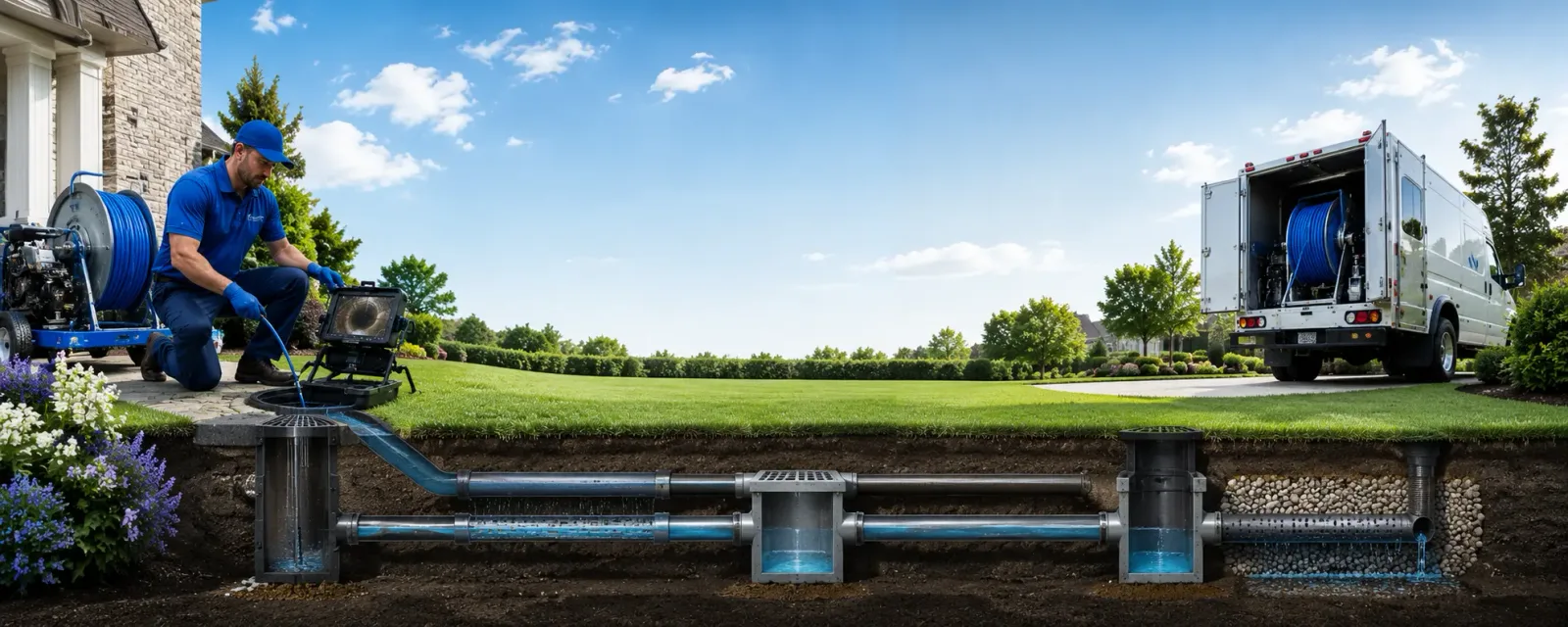 Outdoor drain cleaning information for Colman, SD